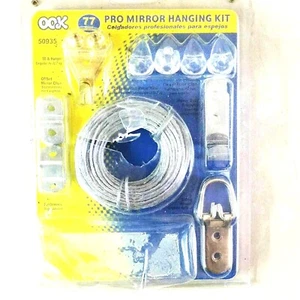 Pro Mirror Hanging Kit OOK 77 Pieces 50935 Hangs 9 Mirrors 50 Lb Hanger - Picture 1 of 12