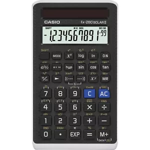Calculadora científica básica solar negra álgebra estadísticas trigonométricas - Imagen 1 de 1