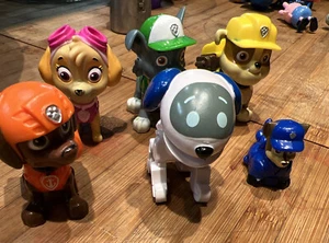 Paw Patrol Robo Dog Replacement Action Figure White Wheels HTF. Sky Ruble Zuma - Picture 1 of 8