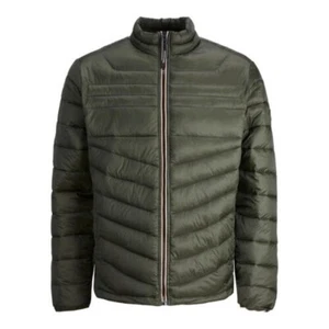 Jack & Jones Mens Hero Puffer Jacket Regular Fit 100% Polyester Zip Coat - Picture 1 of 5