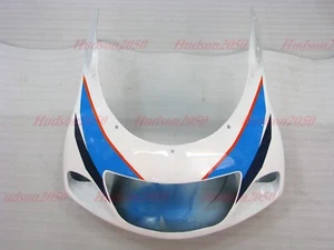 Front Nose Upper Cowl Fairing For SUZUKI GSXR600 GSXR750 1996-2000 White/Blue - Picture 1 of 1