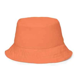 Reversible Bucket Hat Coral Orange Red - Picture 1 of 26