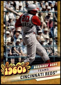 Cincinnati Reds 2020 Topps Decades Best 5x7 Gold #DB-28 7/10 Reds