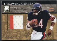 2004 Donruss Elite Walter Payton Throwback Threads Patch /25 Bears #TT-27