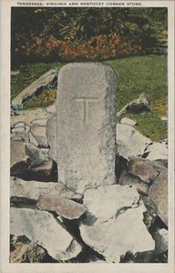 Tennessee Virginia Kentucky Corner Stone 3 states 1930s postcard F991 - Picture 1 of 2