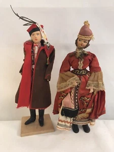 Vintage Polish & Greek Ethnic Dolls in Traditional Costumes Set of 2 (#A2) - Picture 1 of 7