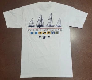 West Marine Vintage Made In USA Single Stitch Tshirt Size M World Class Sailing - Picture 1 of 4