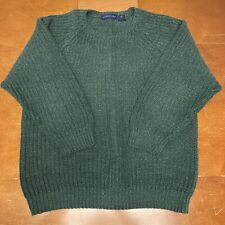 VTG Northern Isles Sweater Mens XL Green Pullover Hand Knitted Heavyweight