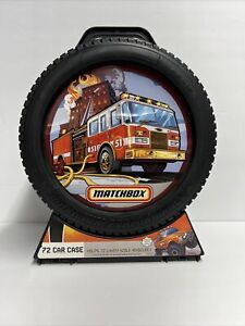 Matchbox Tire Shaped Double Sided 72 Car Storage Case Holds 1/64th Scale Vehicle