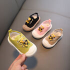 Girls toddler children infant canvas pumps plimsoll UK trainers shoes kids size