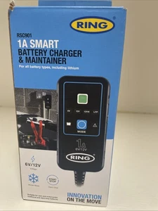 Ring SMARTCHARGE 1A Car Motorcycle Battery Charger & (incomplete) - Picture 1 of 4