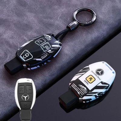 Key Fob Cover Case Shell for Mercedes-Benz E S G GLC GLB CLS Vito - Image 1 of 2