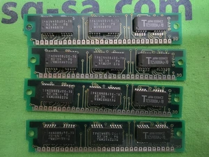 4MB (4 x 1MB) 30 Pin Simms 70ns (3 chip) - Matched Sets - Total of 4 - 4MB - Picture 1 of 1