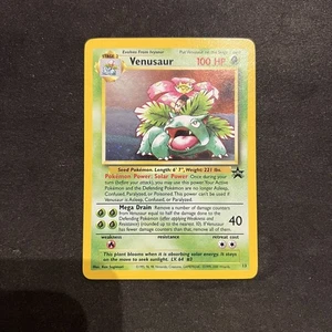Pokemon Card Venusaur Holo 13 Set Base Wizard Black Star Promos Eng Near Mint NM - Bild 1 von 6