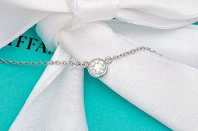 Ожерелье Tiffany & Co. Elsa Peretti «Бриллианты в ярдах» платина 0,23 карата - Изображение 1 из 4