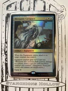 MTG Biorganic Carapace (Foil) - Marvel's Spider-Man (SPM) R 0124 - Picture 1 of 2