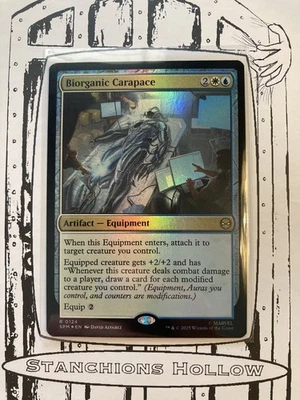MTG Biorganic Carapace (Foil) - Marvel's Spider-Man (SPM) R 0124 - Image 1 of 2
