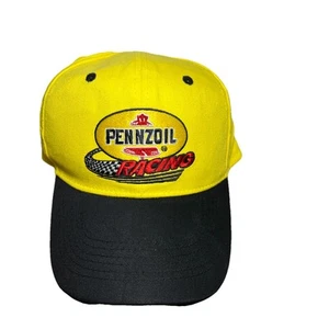 Cappello Berretto Vintage Pennzoil Racing Ricamato Regolabile Snap Back Giallo Taglia Unica - Foto 1 di 4