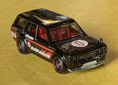Hot Wheels 71 Datsun 510 Wagon Japan Historics Car Culture Advan Black ~Loose~ - Image 1 of 4