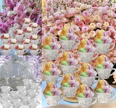 Juego de 16 tazas de vidrio Sherbert para compota juego de té turco tazas vajilla vasos de chupito Foto 1 de 4