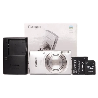 Canon IXUS 175 20.0MP Digital Camera - Silver - MINT - Image 1 of 4