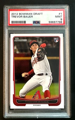 Тревор Бауэр 2012 Bowman проект бейсбол дебютант RC карта #1 PSA 9 новом Японии QTY - Изображение 1 из 3