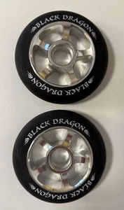 Black Dragon Metallkern 100 mm 5 Speichen silber Pro Scooter Rollen 2er Pack - Bild 1 von 4