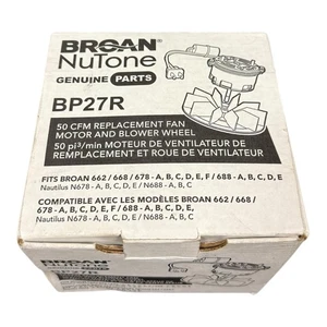 Motore ventilatore bagno sfiato BP27R Broan Nautilus per 662 668 678 99080404 50N2 nuovo - Foto 1 di 3