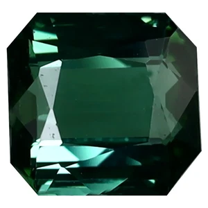 1.81 ct Extraordinary Octagon Cut (7 x 7 mm) Mozambique Green Tourmaline - Picture 1 of 1