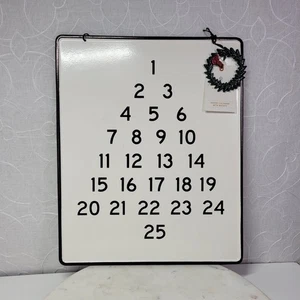 Calendario de Adviento Magnolia Hogar y Mano con Tablero Imán Corona Metal Navidad - Imagen 1 de 13