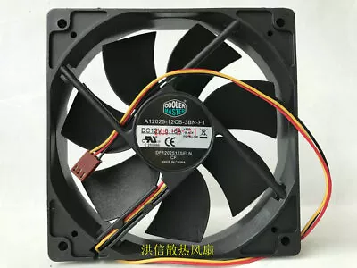 Cooler Master A12025-12CB-3BN-F1 12V 0.16A 3-wire 12CM silent chassis fan 3pin - Image 1 of 4