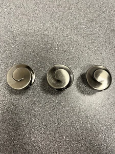 Menge 3 METALLKNAUF Durchmesser 30 mm RUSTIKAL GEBÜRSTET SCHWARZ NICKEL ESTAMP 8871-809 - Bild 1 von 7