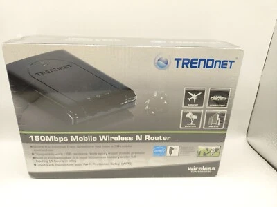 TRENDnet The 150 Mbps Mobile Wireless N Router New Sealed  - Image 1 of 4