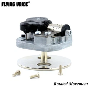 Silver Wind Up Musical Movement Center Rotated For DIY Music Box Birthday Gift - Foto 1 di 8