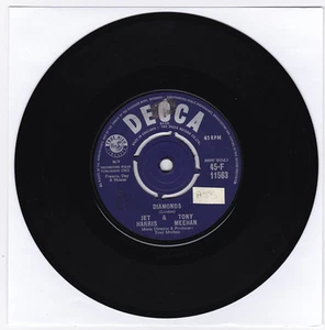 SP 45 TOURS JET HARRIS & TONY MEEHAN DIAMONDS DECCA 45-F 11563 und 1963 - Bild 1 von 1