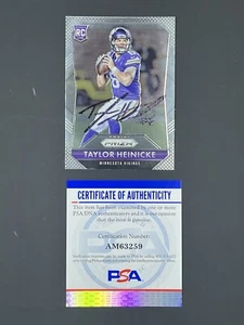 Taylor Heinicke Signed 2015 Panini Prizm RC IP Auto PSA/DNA Commanders - Picture 1 of 2