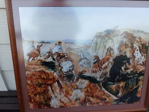 Wild Horse Hunters by Charles Marion Russell Western Giclee Print + Ships Free - Picture 1 of 5