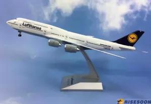 38CM 1:200 Risesoon Lufthansa BOEING 747-8 Flugzeug ABS Kunststoff Flugzeugmodell - Bild 1 von 4