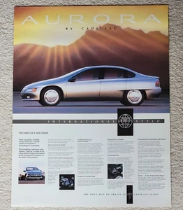 Poster Concessionario Concept Car Aurora By Cadillac 1990 17,5"x22,5" - Foto 1 di 6