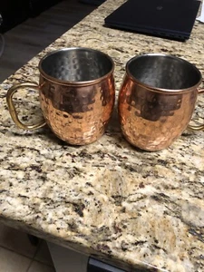 Juego de 2 tazas de mula de cobre Crofton vintage - Imagen 1 de 6