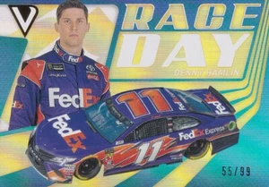 Panini 2018 Victory Lane Denny Hamlin #RD5 55/99 RACE DAY GOLD PARALLEL CARD  - Bild 1 von 2