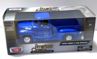 MOTOR MAX  1:24 DIE CAST FORD  PICKUP  1937 AMERICAN CLASSICS  BLU     ART 73233 - Immagine 1 di 2