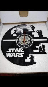 Star wars Vinyl Record Black Wall Clock Collection Gift Decor - Picture 1 of 1