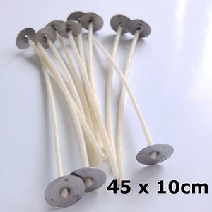 45 Pcs Pre Waxed Wicks with Tab 100 mm/ 10cm long for Candle Making High Quality - Picture 1 of 2