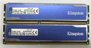 Kingston HYPERX 8GB 2x4GB 1600MHZ KHX1600C9D3B1K2/8GX DIMM CL9 GAMING RAM 240pin - Picture 1 of 2