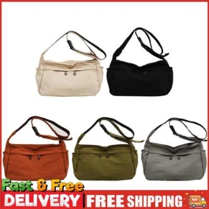 Women Large Messenger Bag Casual Adjustable Strap Multi-Pocket Travel School Bag - Picture 1 of 16