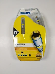 Philips (M62798) 12 ft S-Video Cable with 24 Karat Gold Plated Connectors - Picture 1 of 9