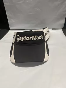 TaylorMade Tmax Gear Visor Black White Gold Hat Visor - Picture 1 of 4