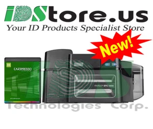 New FARGO DTC1500 Dual Side Photo ID Card Printer - No Lamination - Picture 1 of 5