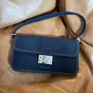 Fendi Denim Accordion Baguette - Picture 1 of 6